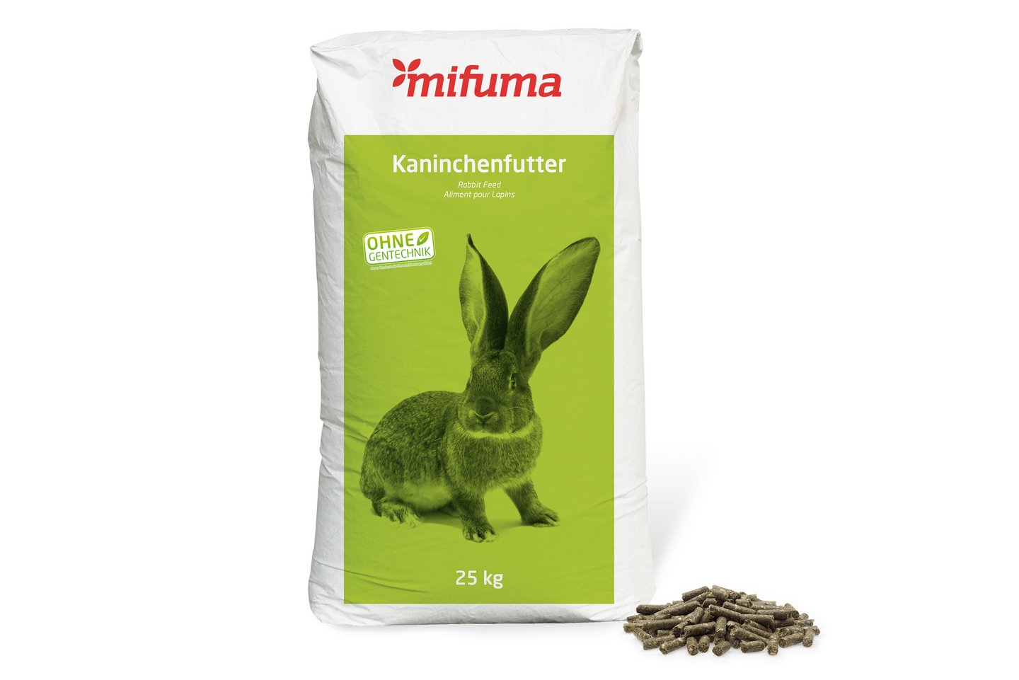 Kaninchenfutterpellets Balance mit Sack